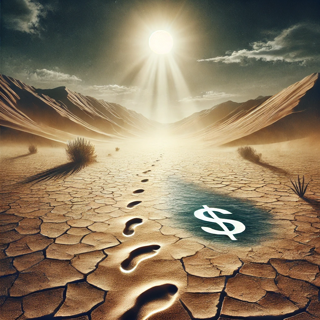 ZONAS DE DESERTO: FALTA DE DINHEIRO